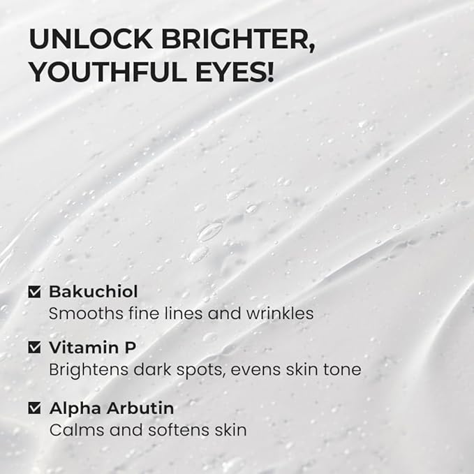 [SKIN&LAB] Bakuchiol Eye Serum with Caffeine, Roll-on Korean Under Eye Serum, Anti-Aging Wrinkle Care for Fine Lines, vegan, cruelty-free, 0.5 fl. Oz