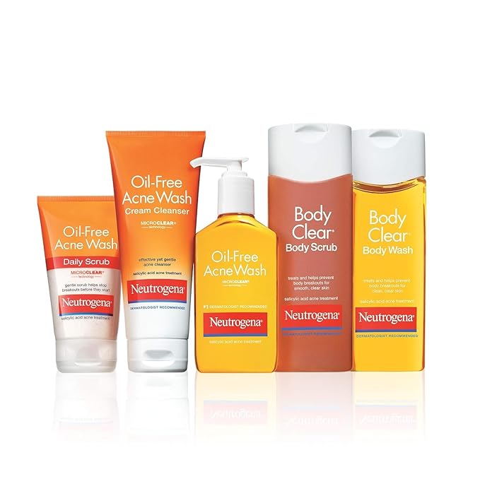 Neutrogena Oil-Free Facial Cleanser with Salicylic Acid for Acne-Prone Skin, 9.1 fl. oz