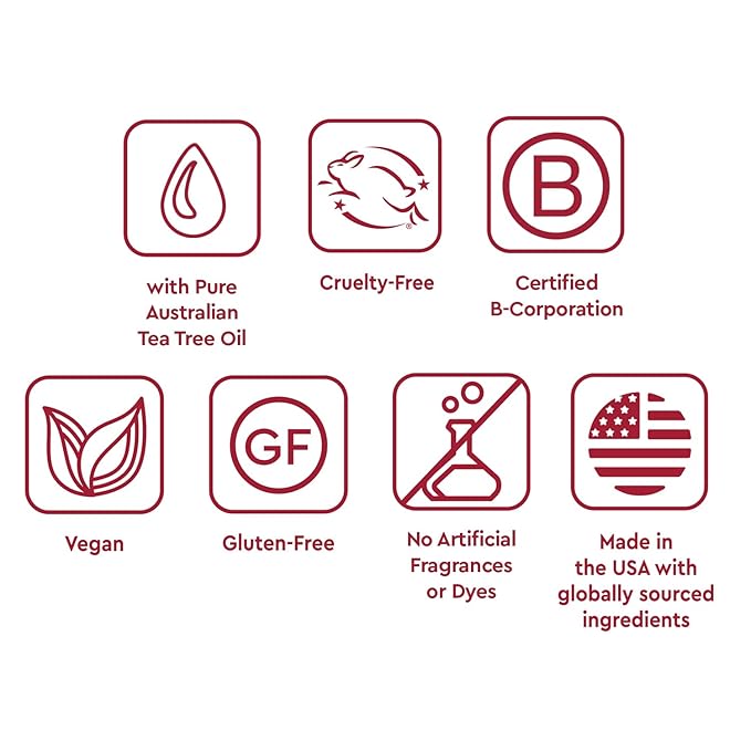 Desert Essence Thoroughly Clean Face Wash with Tea Tree Oil, Castile Soap and Coconut Oil - Organic Facial Cleanser for Sensitive and Oily Skin, Vegan & Cruelty-Free, 32 fl oz