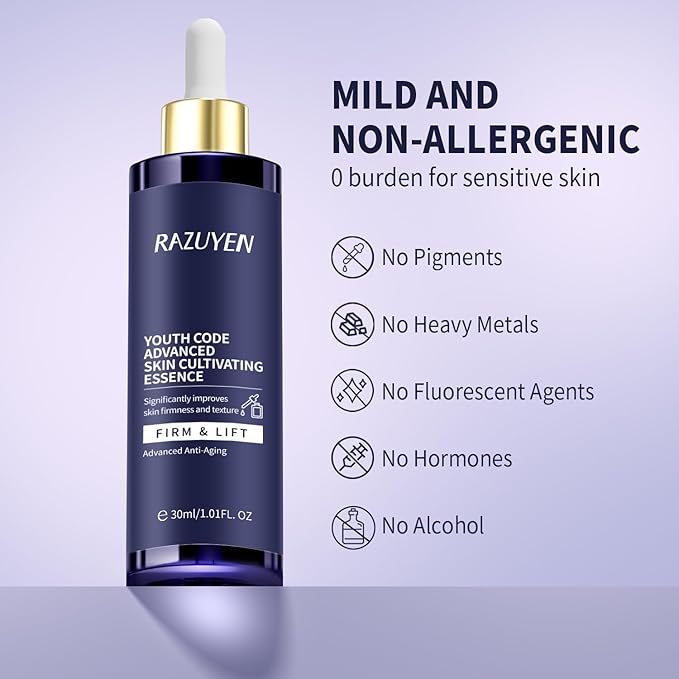 Barrier Repair Serum, Anti Aging Collagen Peptide Serum, Provide Fine Lines and Wrinkles Treatment, Hydrating Face Serum with Vitamin b5, 1.01 Fl Oz