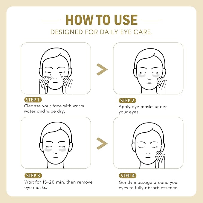Under Eye Patches for Dark Circles,Puffy Eyes,20 Pairs Face Masks SkinCare With Collagen and Retinol for Anti wrinkles Smooth Fine Lines