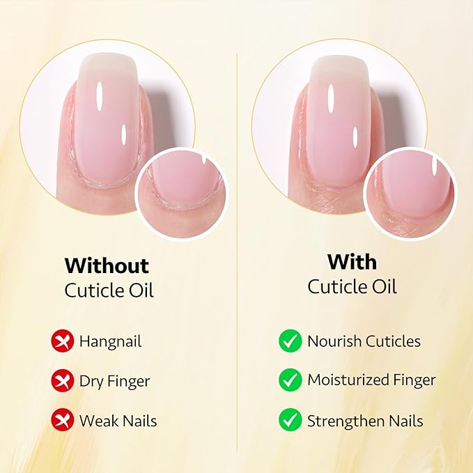 GAOY Cuticle Oil, 20ml Cuticle Care Strengthener Oil, Repair for Damaged Nails, Moisturizing to Promote Nail Growth