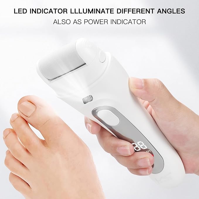 Electric Feet Callus Removers Rechargeable,Portable Electronic Foot File Pedicure Tools, Electric Callus Remover Kit,Professional Pedi Feet Care Perfect for Dead,Hard Cracked Dry Skin Ideal Gift