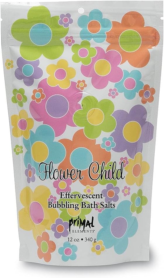 Primal Elements Bubbling Bath Salts, Flowerchild, 12 Ounce