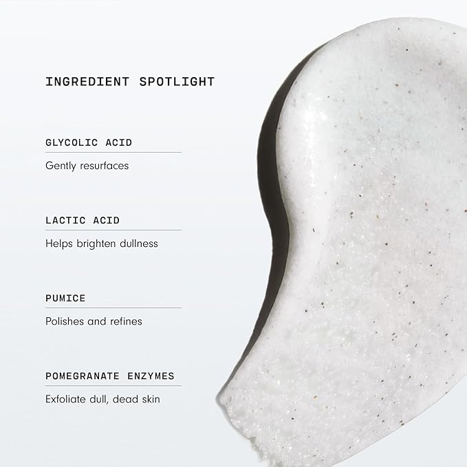 Versed Buff It Out AHA Exfoliating Body Scrub and Mask - Lactic Acid & Glycolic Acid Exfoliant - Microfine Pumice Body Exfoliator to Polish and Smooth Bumpy, Dry Skin - Vegan & Cruelty-Free (6 oz)