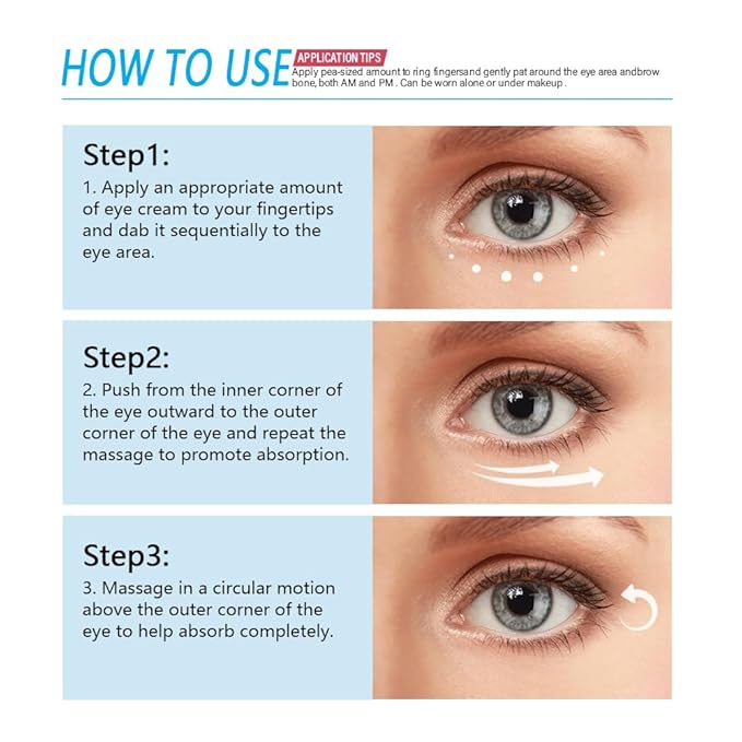 Caffeine Eye Serum, Retinol Eye Firming Serum for Dark Circles and Puffiness, Anti Aging Eye Serum with Hyaluronic Vitamin E, Smooth Fine Lines and Hydrate Eye Area