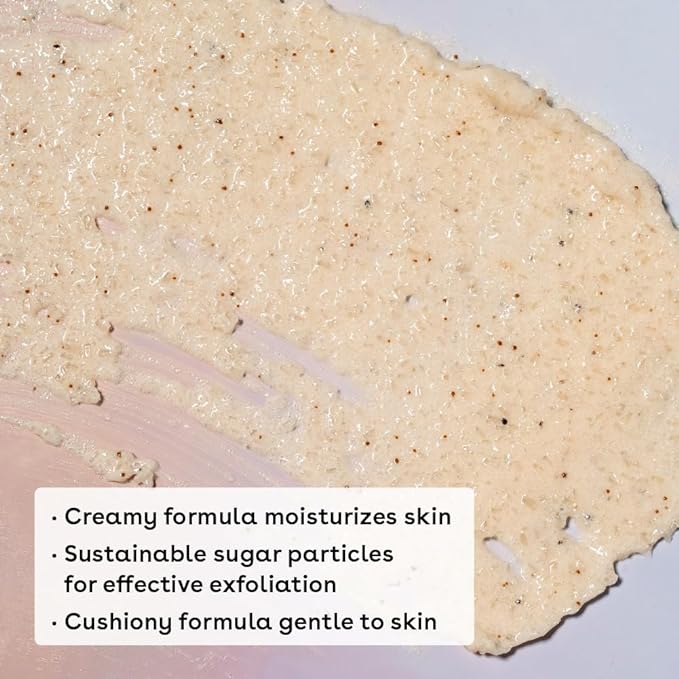 eos Cashmere Skin Collection Pre-Shave Scrub- Vanilla Cashmere Scented, Body Scrub, 7 fl oz