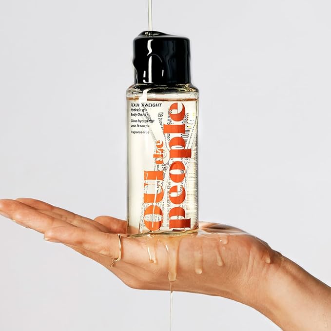 OUI the People FEATHERWEIGHT Hydrating Body Gloss, Unscented, Skin Barrier Boosting Serum Oil for Deep Hydration, Softens & Firms, Mothers Day Gifts & Gifts for Mom, Shimmer Body Oil, 3.3 oz