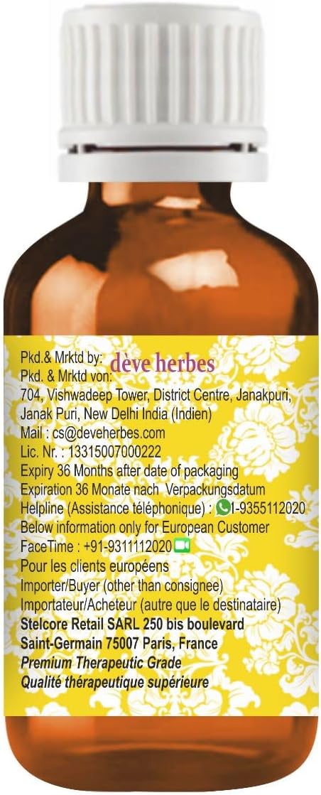 Deve Herbes Pure Karanja Seed Oil (Pongamia pinnata) Cold Pressed 15ml (0.50 oz)