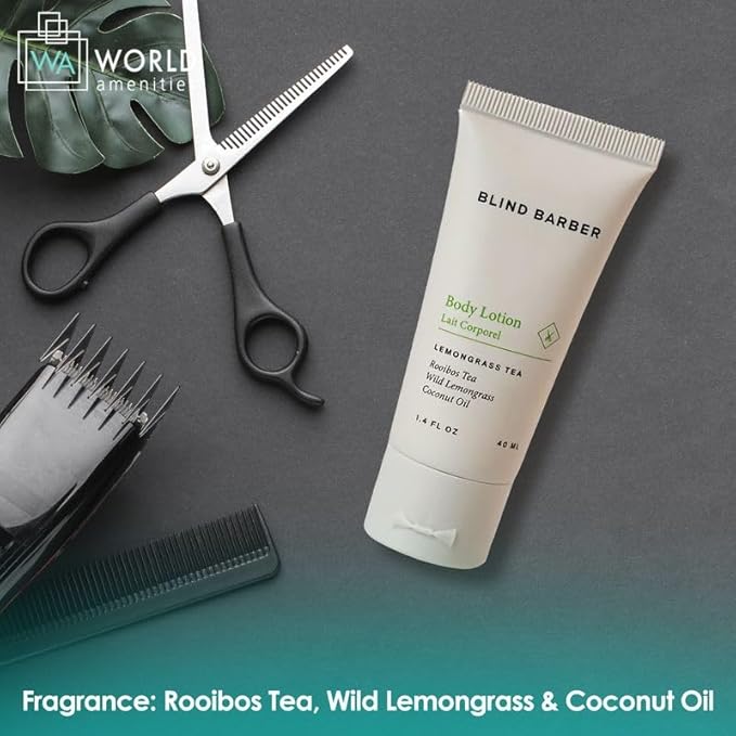 Blind Barber Body Lotion - Case of 300 - Lotion Tube with Flip top Cap - Body Lotion For Women and Men Set