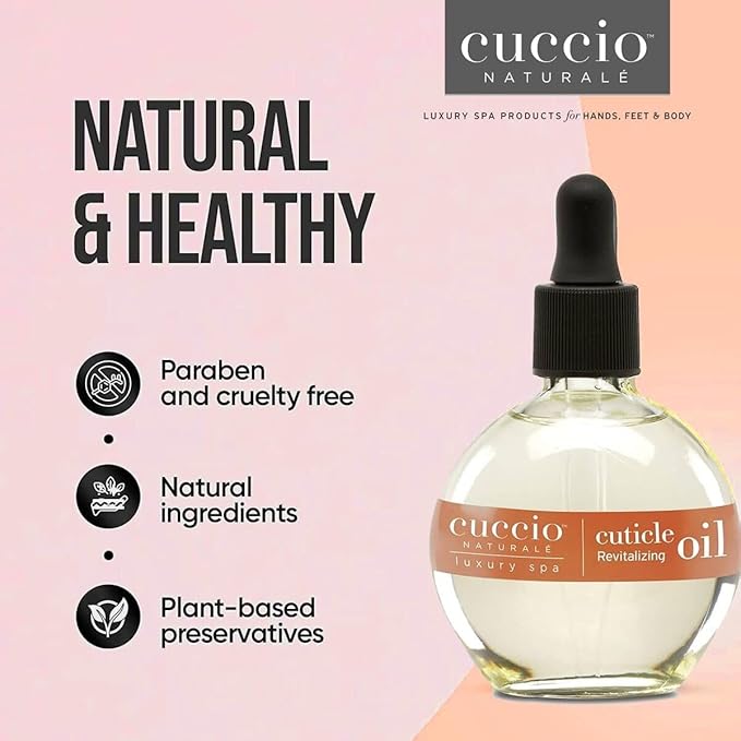 Cuccio Naturale Revitalizing Cuticle Oil - Hydrating Oil For Repaired Cuticles Overnight - Remedy For Damaged Skin And Thin Nails - Paraben/ Cruelty-Free Formula - Sweet Almond - 2.5 Oz