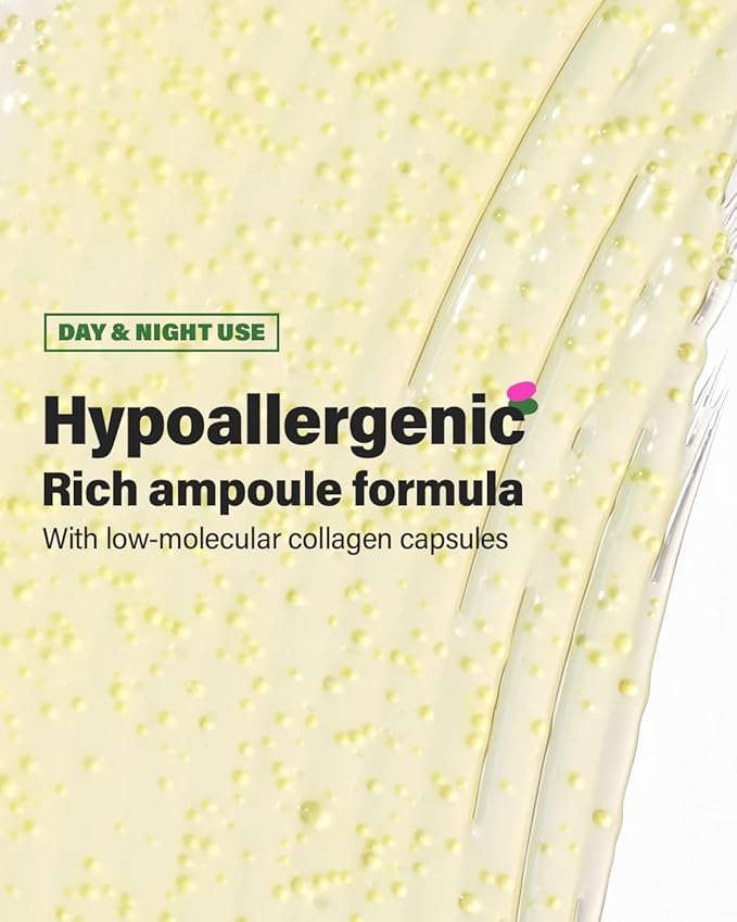 CKD Retino Collagen Small Molecule 300 Collagen Pumping Ampoule, Dual Function Face Ampoule for Wrinkle Care & Tone Correction, Anti-aging Serum to Improve Skin Density & Firmness, 1.01 fl. oz.