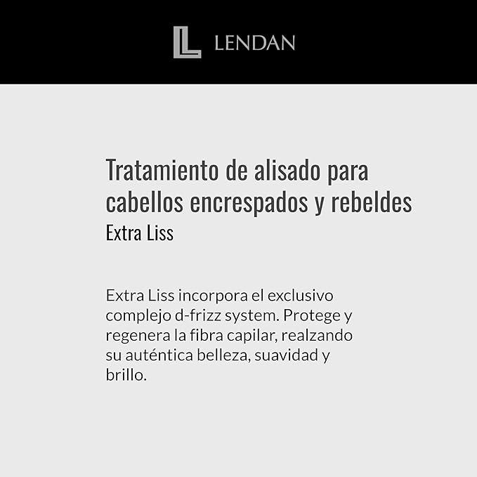 Lendan - Smoothing Hair Mask - Extra Liss Mask - 150 ml - for Frizzy and Unruly Hair - Hydrates, Nourishes, and Repairs the Cuticle - for Long-Lasting Smoothness - Anti-Frizz Hair