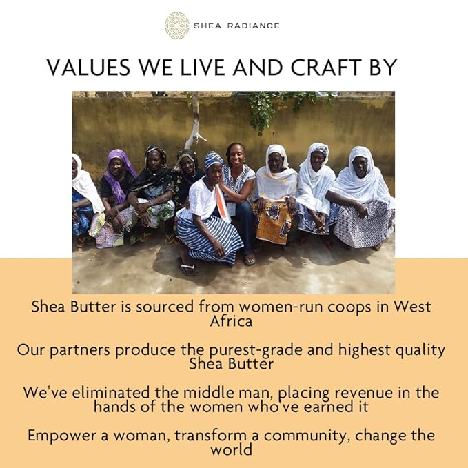 Shea Radiance P.U.R.E Raw Shea Butter | 100% Natural & Unrefined Body Butter | Soothes, Softens, & Increases Collagen | Long Lasting Moisture | Moisturizer for Sensitive Skin | Apricot Oil (5oz)