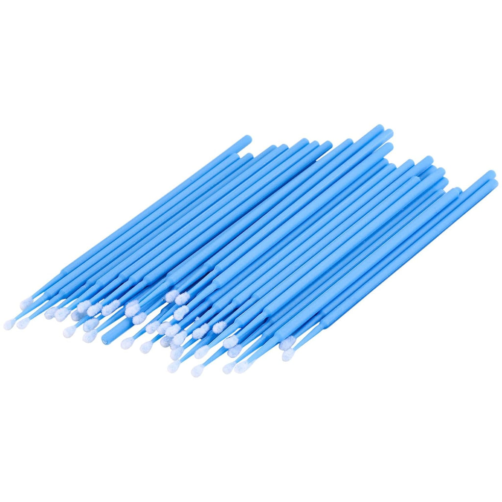 BTYMS 200 Pieces Disposable Micro Applicators Brush Dental Mascara Brushes Micro Swabs Microbrush for Lash Extensions