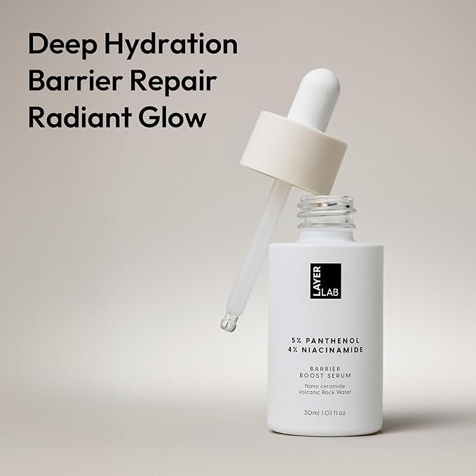 5% Panthenol Barrier Boost Serum – Hydrating & Soothing Korean Skincare with 4% Niacinamide, Madecassoside, 5 Ceramides & Mineral Water for a Stronger Skin Barrier (1.01 fl oz)