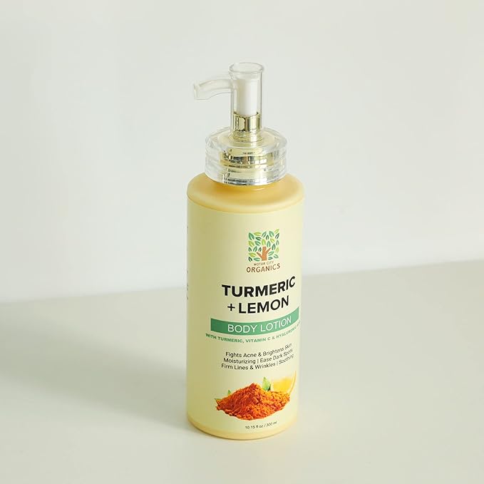 Motor City Organics' Turmeric Citrus Grove. Body Lotion – 10.2 Oz Bottle