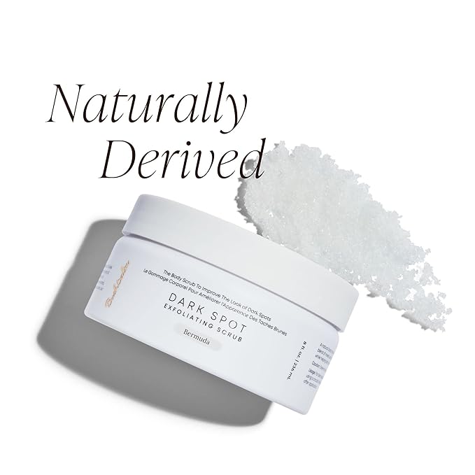Bushbalm Dark Spot Exfoliating Scrub - Natural Body Scrub Exfoliant to Hydrated, Soften and Enhance Glow in Skin - Bermuda 236 ml