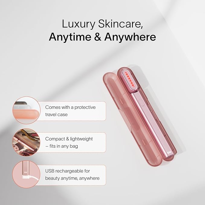 Solawave Skincare Wand & Serum – 4-in-1 Galvanic Current, Face Massager, & Red Light Therapy Wand – 1 Oz Activating Serum for Anti-Aging, Wrinkle Reduction, Face Lift & Hyperpigmentation Skin Care