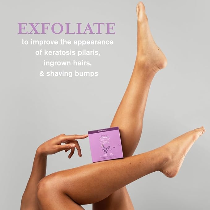 KP Bump Eraser Body Scrub with 10% AHA, Keratosis Pilaris Exfoliater with Glycolic and Lactic acids | Dermatologist Formulated – 10 Pack