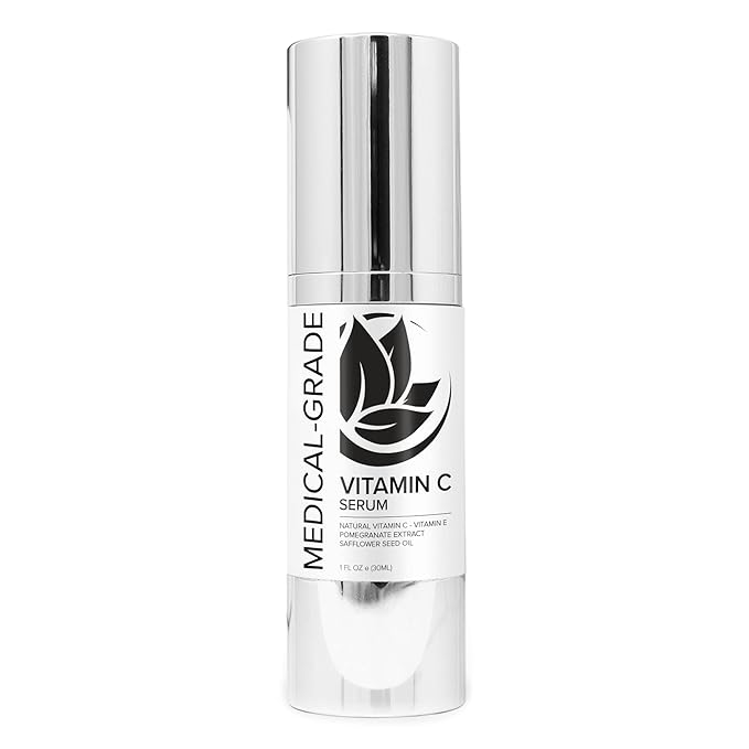 Microderm GLO - Vitamin C Serum, Professional Brightening Facial Skin Serum, with Advanced Collagen Boosting Anti-Aging Vitamin C & E, to Help Skin Look More Firm, Even Textured, and Radiant, 1 Oz