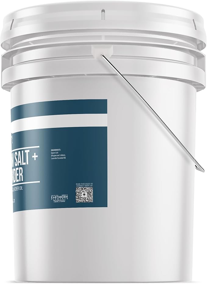 Earthborn Elements Lavender Epsom Salt, with Lavender Oil, Always Pure (5 Gallon)