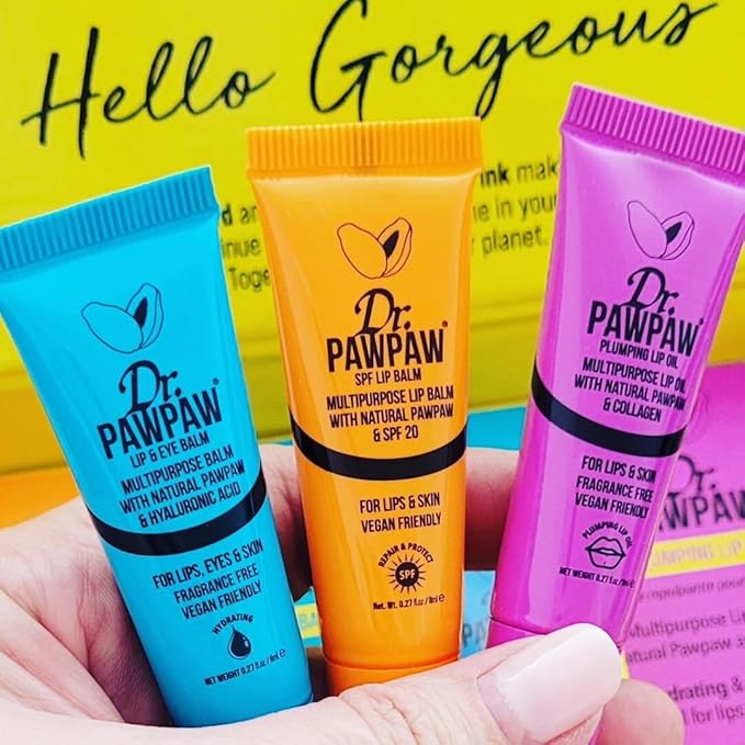 Dr. PawPaw Multipurpose Plumping Lip Oil - Intensely Nourishing Hydrating Lip Oil - for Women with Aloe Vera, Olive and Castor Oil - 0.27 oz