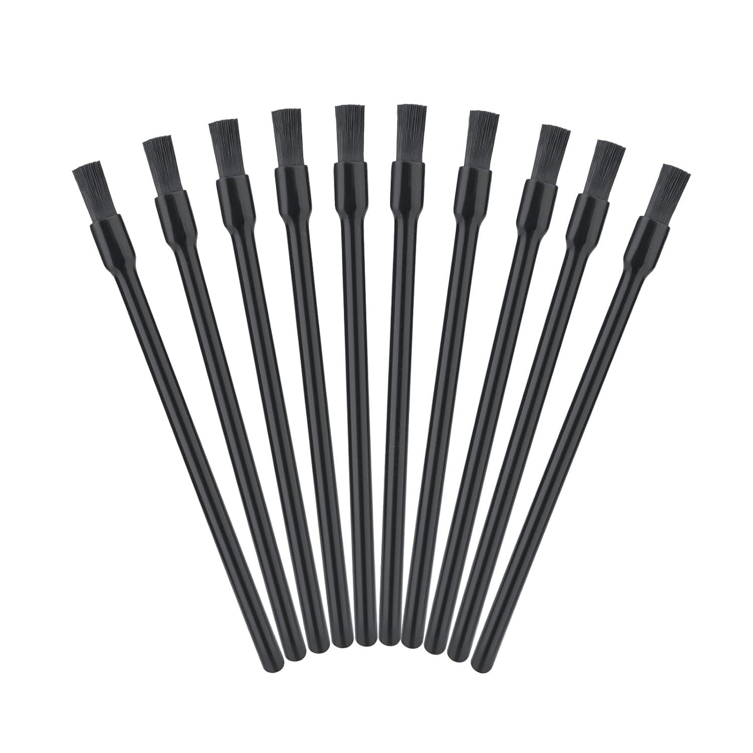 G2PLUS 100PCS Disposable Lip Brush Applicators, Disposable Nail Brushes, Lip Brushes Lipstick Lip Gloss Wands for Makeup PYO Cookie Paint Brushes (Dark Black)