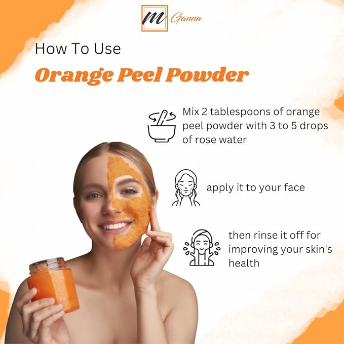 100% Natural Orange Peel Powder For Skin Care 0.50 LBS / 227 GMS