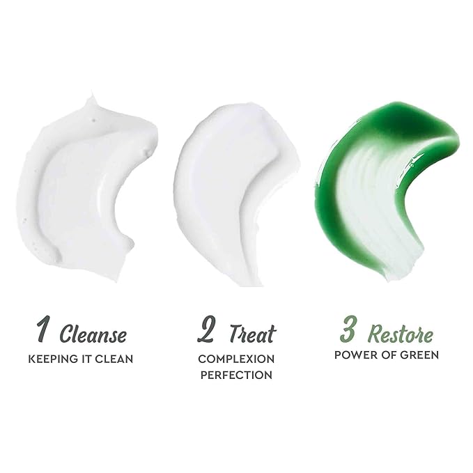 BioClarity 4-Step Clear Skin Routine: Cleanse, Treat, Restore, Hydrate, For Oily or Acne-Prone Skin, Reduces Irritation & Redness, 100% Clean Vegan Ingredients, Travel-Friendly Mini Size