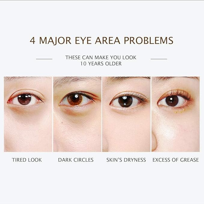 BIOAQUA 30 Pairs Eye Mask Moisturizing Hydrating Anti-Wrinkle Anti-Aging Remove Dark Circles Smooth Nourishing Refreshing (GOLD)