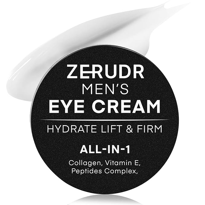 Men’s under Eye cream: all-in-1 Eye Bags, Dark Circles, and Puffiness reduce- Men’s eye care for hydrate, firm & repair