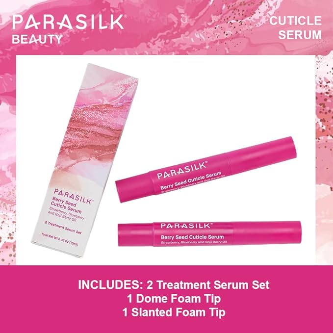 Parasilk Beauty Berry Seed Cuticle Serum. Superior Antioxidant Oils. Soothe, Hydrate, and Rejuvenate Dry Cuticles