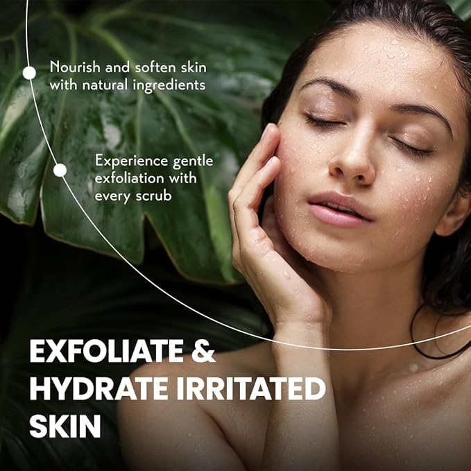 O Naturals Turmeric Body Scrub – Exfoliating Body Scrub for Smooth and Hydrated Skin with Natural Turmeric and Salt, Gentle Face Scrub and Body Scrub Exfoliator, 8.82 oz