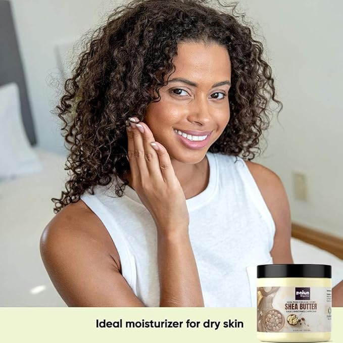 Raw Unrefined Organic Ivory Shea Butter For Skin Face Hair Stretch Marks, Make Whipped Body Butter, 100gm