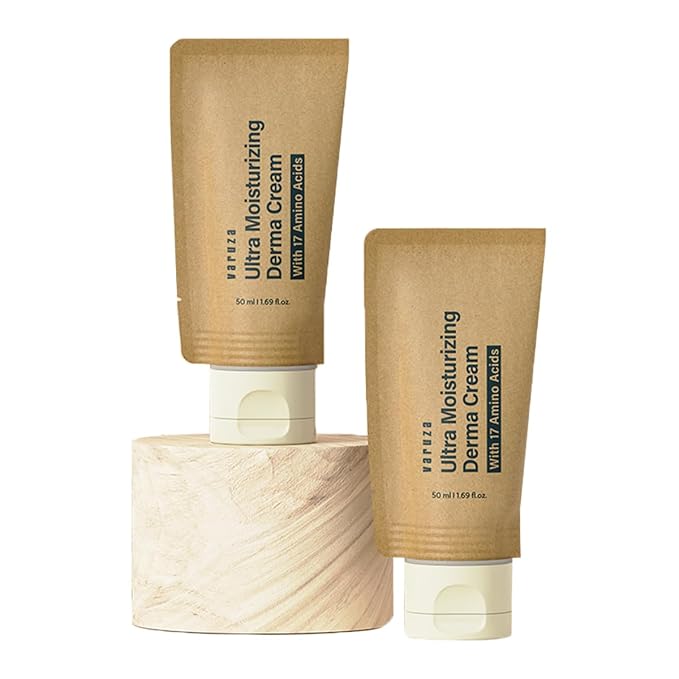 Ultra Moisturizing Derma Facial Cream – Deep Hydrating Face Moisturizer – EWG Verified Vegan Cruelty Free Korean Skin Care Product with Hyaluronic Acid, Non-Sticky Unscented Lotion, 2EA