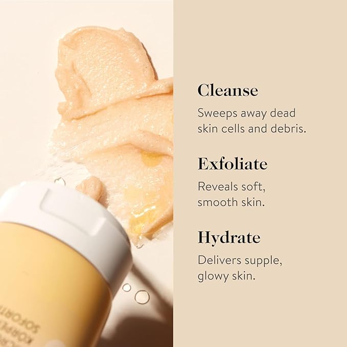 goop Beauty Microderm Body Scrub & Body Oil Bundle | 4 fl oz Exfoliating Body Wash to Cleanse & Moisturize Skin | 6 fl oz Fast-Absorbing Moisturizer for Dry Skin | Silicone & Paraben Free