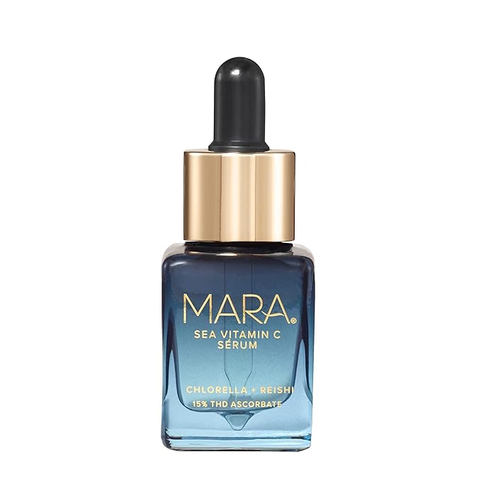 MARA - Natural Chlorella + Reishi Sea Vitamin C Serum | Plant-Based Skin Care | Skin Firming With Moringa + Squalane (0.5 oz | 15 ml)