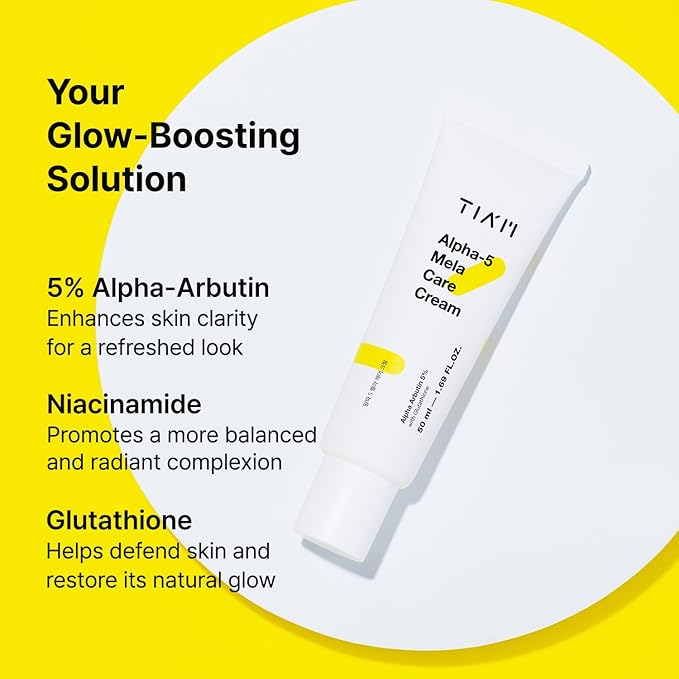 TIAM Radiance Boost Duo: Vitamin C24 Surprise Serum & Alpha-5 Mela Care Cream, Korean Skin Care Set