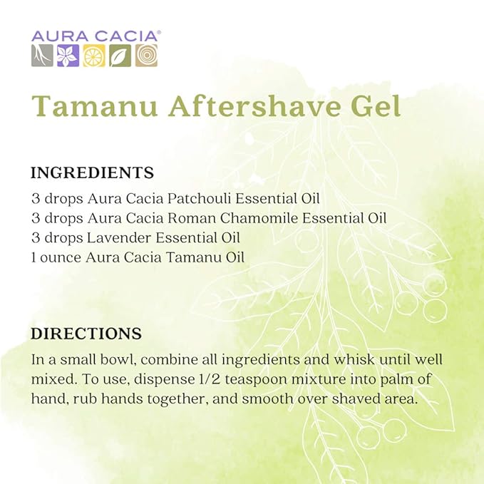 Aura Cacia Organic Natural Skin Care, Nourishing Tamanu Oil, 1 fluid ounce bottle