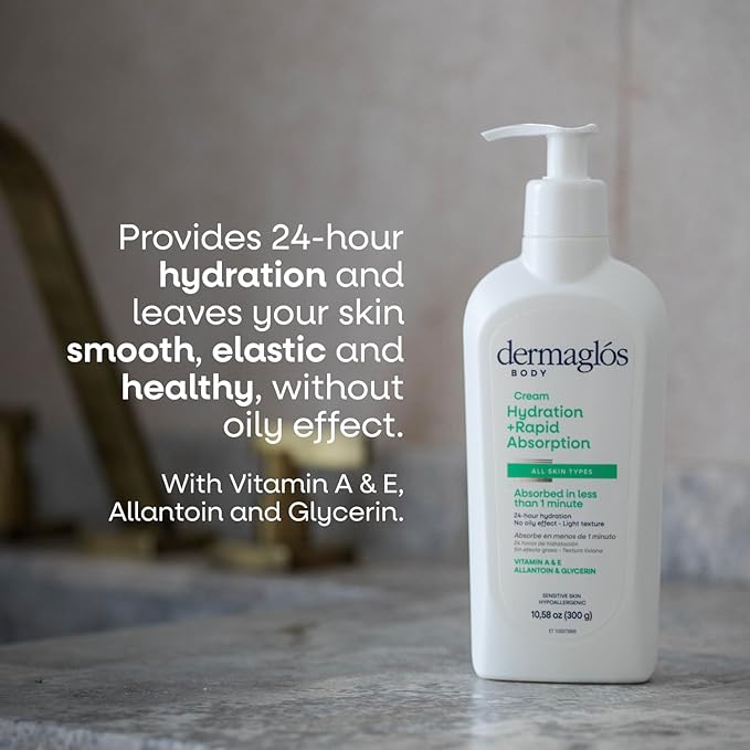 Skincare Facial And Body Set | Micellar Water 13,52 floz + Hyaluronic Acid Serum With Provitamin B5 1 floz + Ultra Volume Night Cream 1,76 oz + Body Cream Hydration for 24 hours 10,58 oz