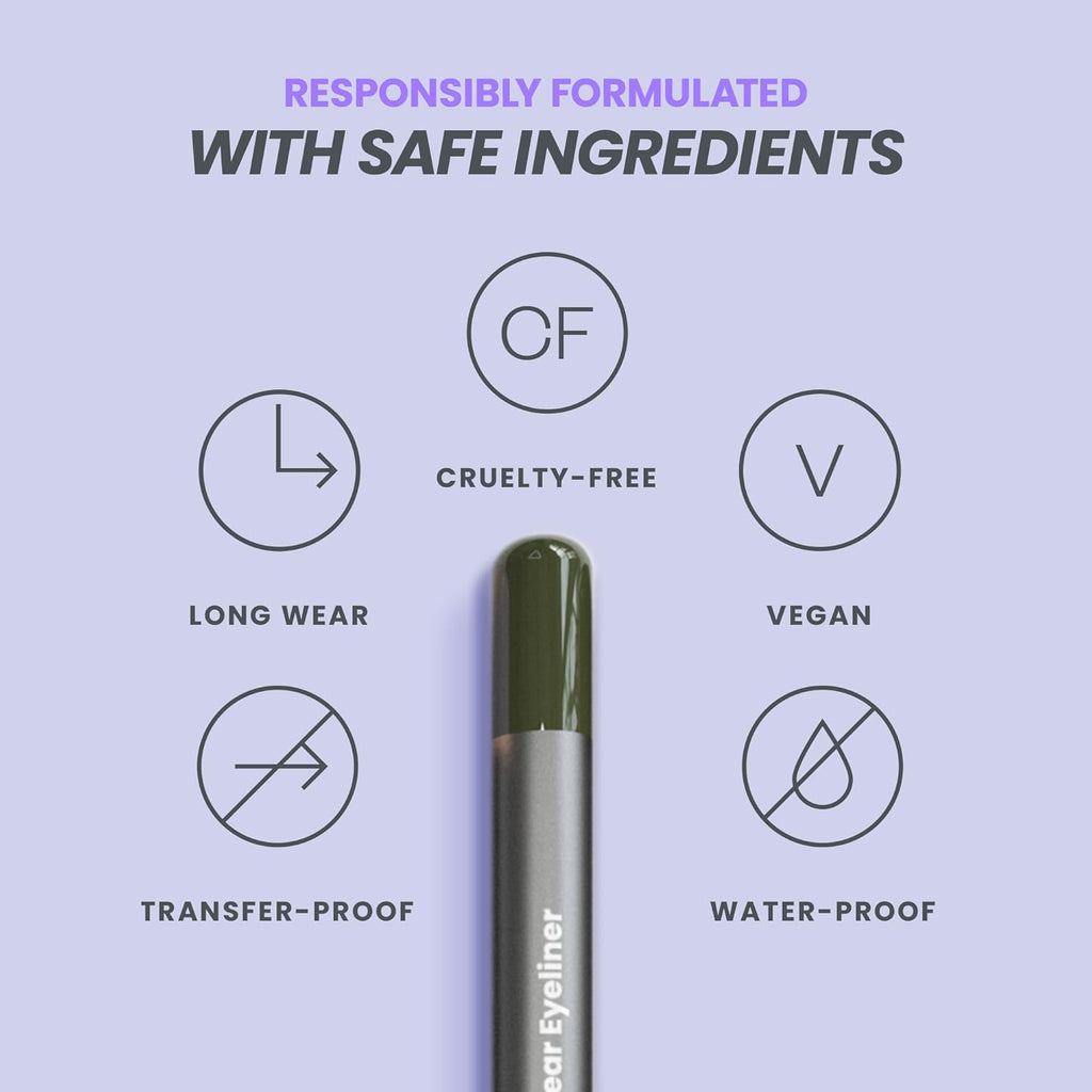 Wonderskin Eyeliner Pencil, 1440 Longwear Green Eyeliner Pencil - Waterproof, Sharpenable & Smudge Proof