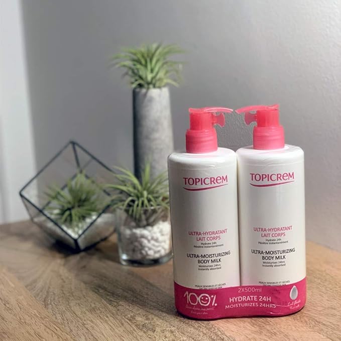 Topicrem Ultra-Moisturizing Body Milk 2 x 500ml