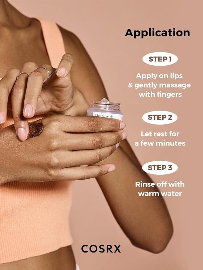 COSRX Lip Care Balm for Dry Chapped Lips, Enriched with Shea Butter, Sleeping Mask, Korean Skin Care, Animal Testing-Free, Artificial Fragrance-Free, Parabens-Free (Lip Scrub)