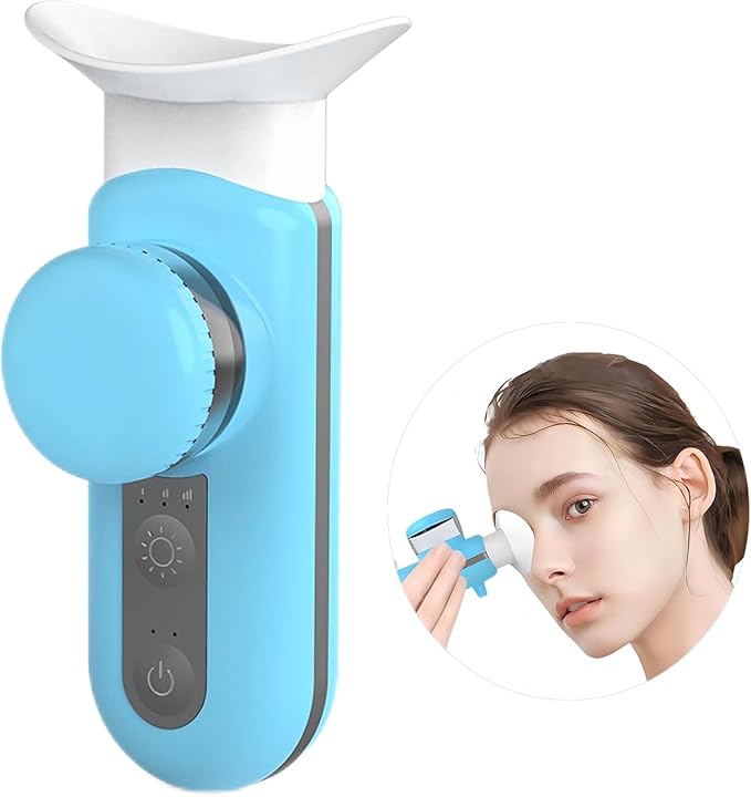 Heated Nano Eye Mist Sprayer,Portable Eye Mister with Warm Compress Moist Heat for Relief Dry Eyes and Stye,Eye Drops Tool,Rechargeable Electric Eye Steamer for Eyelid,Eye Skin SPA