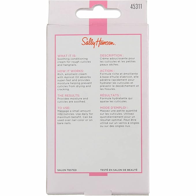 Sally Hansen Cuticle Massage Cream 0.4 Ounce (12ml) (6 Pack)