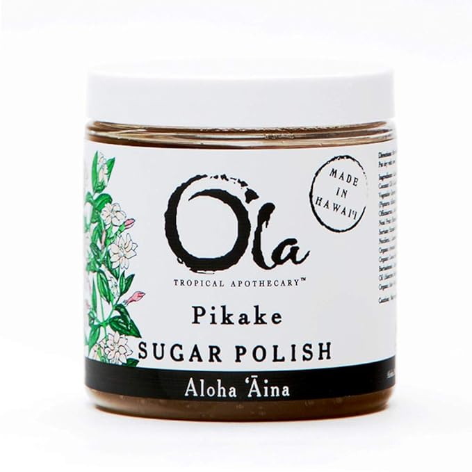 Ola Tropical Apothecary Pikake Sugar Polish with Pure Tropical Oils and Plant Extracts - 11.6 Oz