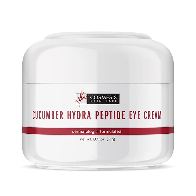 Cucumber Hydra Peptide Eye Cream - Minimize Fine Lines, Promote Smooth Skin & Protect Delicate Under-Eye Skin - 0.50 oz - Cosmesis