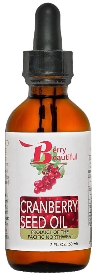 Cranberry Seed Oil - 2 fl oz - Cold-Pressed from US Grown Cranberries - Moisturizing for Face, Body & Hair