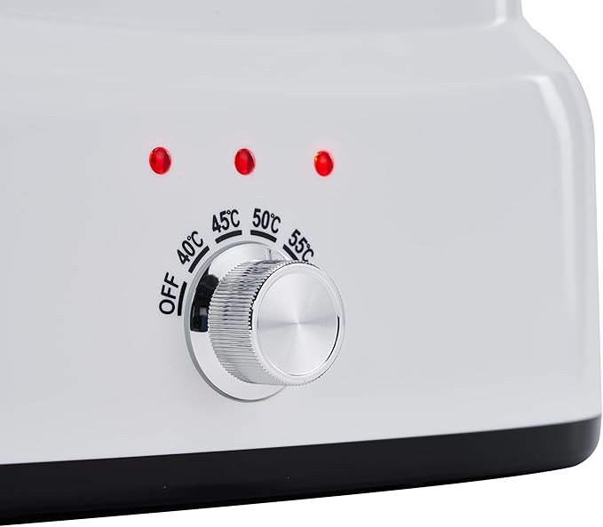 Master Massage 3-Bottles Massage Oil, Lotion, Cream Warmer Heater with Empty Bottles- Massage Cream Heating Device- Salon SPA Massage Body Therapy, White